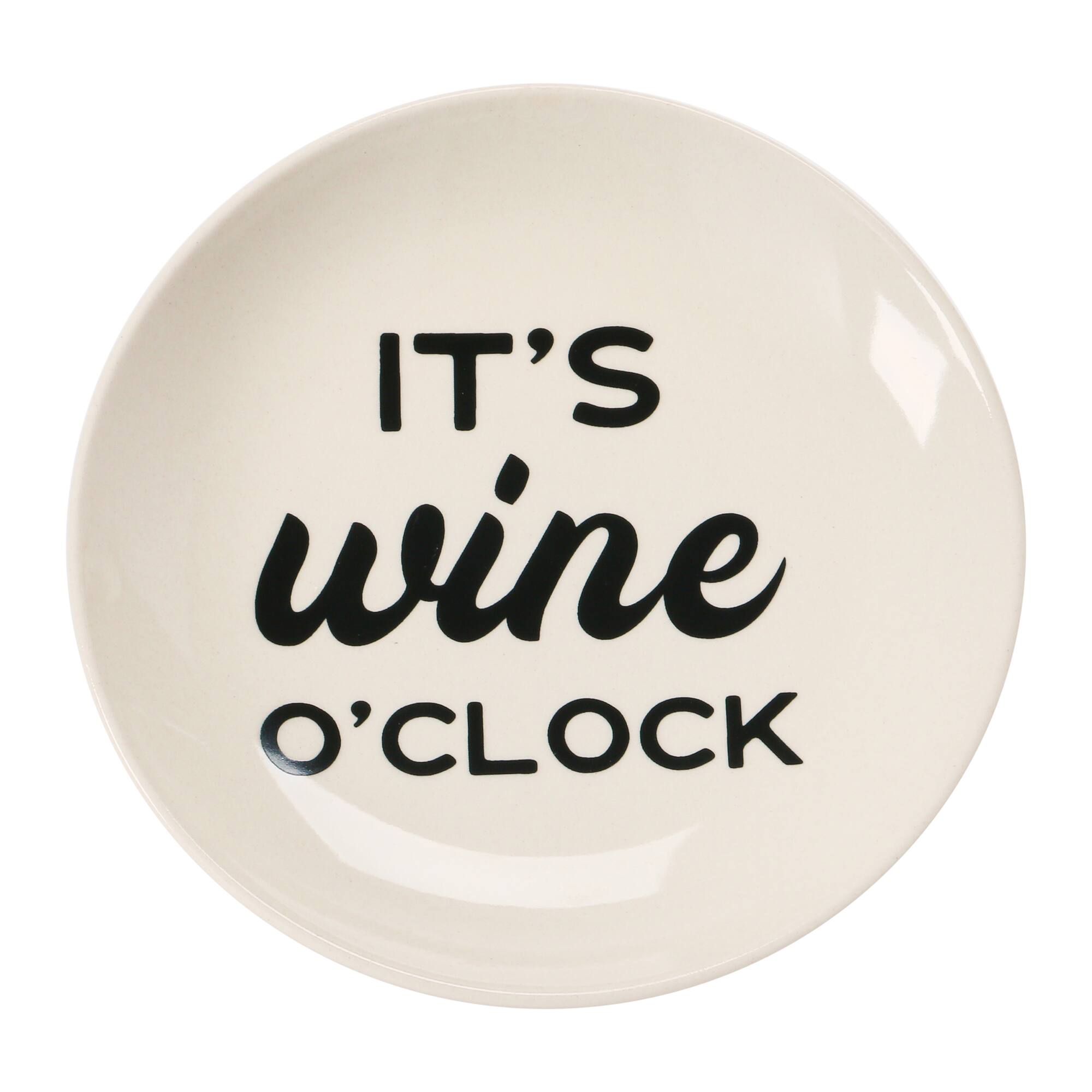 Hello Honey® 5" Wine Saying Stoneware Dishes, 4ct.